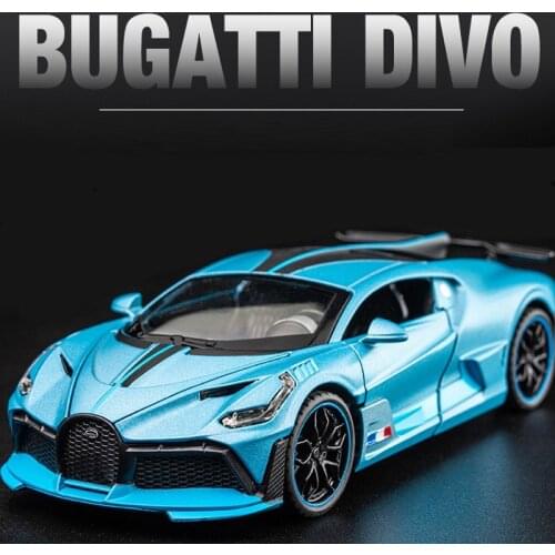1:32 Bugatti Divo Alloy Car Model Sound&Light Diecasts & Toy Vehicles Toy Cars Pull Back Kid Toys For Children Gifts Boy Toy
