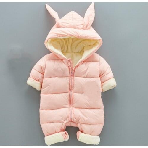 Fashion winter thickeningof newborclothesmen and women baby dow jacket conjoine clothesdownclothes climbing clothes ha clothing