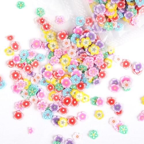 Spring Summer Flowers Polymer Clay Slices For Resin Shaker Filler Epoxy Resin Mold Fillings Slime DIY Crafts Making Supplies
