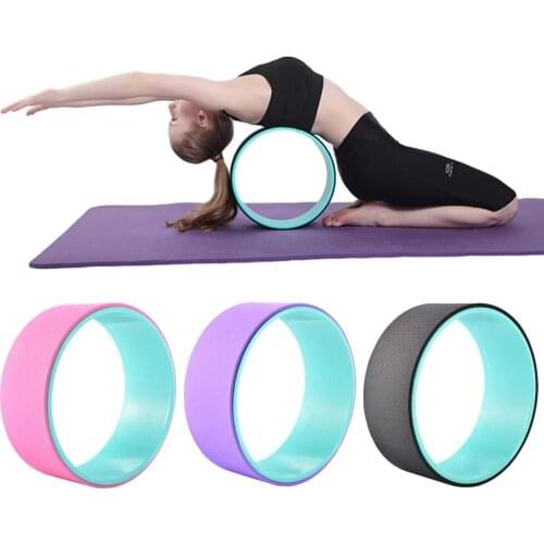 New Major Yoga Wheel Circle Waist Shape Bodybuilding Gym Workout Fitness Equipment Pilates Circles TPE Yoga Back Training Wheel