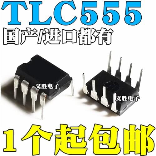 New and original TLC555 TLC555CP timer and oscillator DIP8 Real time clock chip oscillator, time base integrated chip