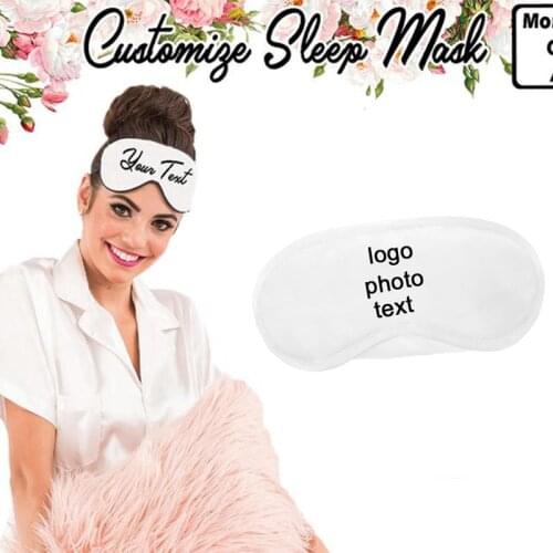 Customize personalized Sleep Mask Wedding Bachelorette Party bride Bridesmaid birthday mother father teacher Wife husband gift
