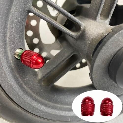 1 Pair Electric Scooter Valve Stem Cap Dust-proof Cover For NINEBOT MAX G30 Aluminum Valve Cap Scooters Parts Accessories