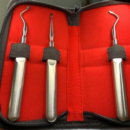 DENTAL ROOT ELEVATOR ORAL SURGERY DENTAL INSTRUMENTS *SET OF 3