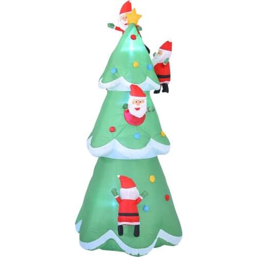 LED Inflatable Christmas Tree Model for Christmas Decoration Indoor Outdoor Courtyard Garden Decoration