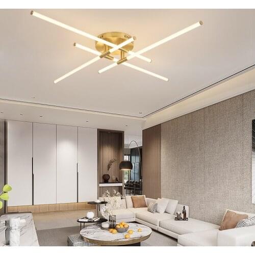 NEO Gleam 360 Glow Modern Led Ceiling Chandelier Lighting For Living Room Bedroom Study Room Gold Plated Chandelier Fixtures