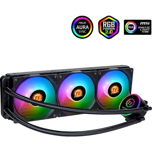 Thermaltake 360 Riing/240 Riing ARGB AIO CPU Liquid Cooler ARGB PWM Fans Sync Lighting Effect Copper Pump Head Multiple Platform