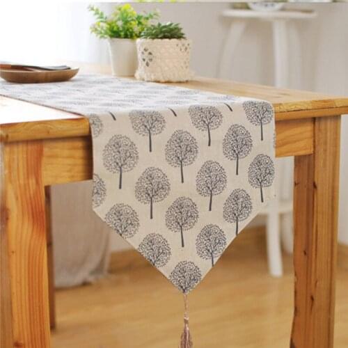 Home Decoration Simple Tablecloth Christmas Wedding Party Tree Pattern Tassel Elegant Decor Fashion Tablecloth