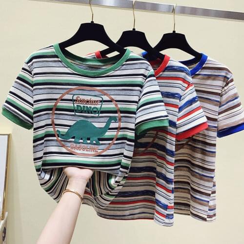 Женские полосатые футболки VERHELLEN China At AliExpress