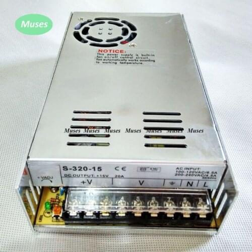 High Quality switching Power Supply 15V 320W 20A AC to DC Power Supply AC DC Converter S-320-15