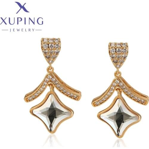 Xuping Jewelry Stylish Elegant Shinning Ladies Crystals Earrings 20604