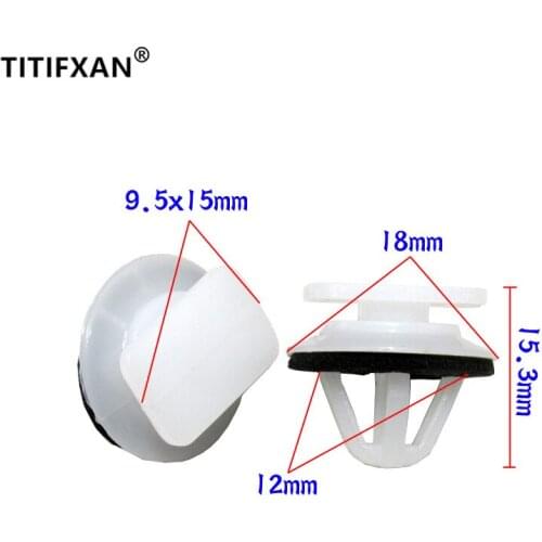 10PCS Car skirt guard plate wheel arch eyebrow plaques buckle clip for Mazda CX-5 automotive plastic fasteners