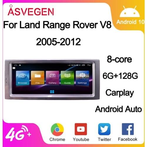 10.25" Android 8.1 For Land Range Rover V8 2005-2012 With 4+64G Car Multimedia NAVI Car Radio Stereo GPS Navigation Player