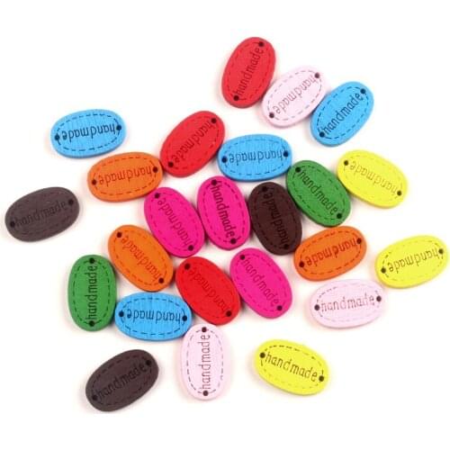 100pcs Mixed Wooden Multicolor Oval Buttons For Clothing Needlework Scrapbooking Wood Botones Decorative Crafts Diy Accessories