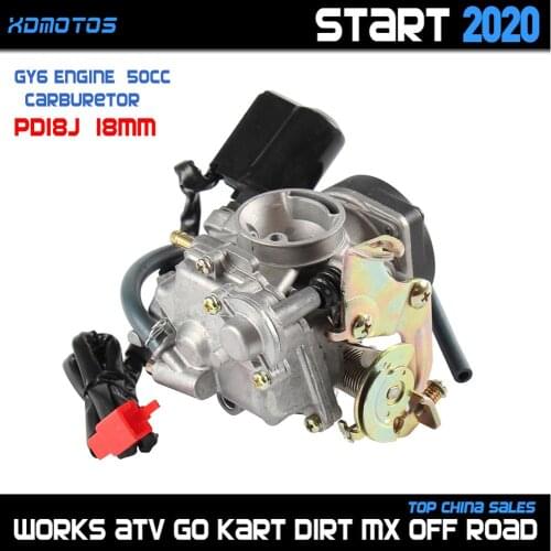 18mm PD18J Carburetor Carb For GY6 50cc 139QMB 139QMA 4 Stroke GY6 Engine Moped Scooter Jonway Kuzuma Baja Kymco Roketa Anul