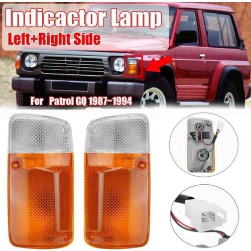 Car LED Turn Signal Corner Light Side Marker Indicator Light Parking Lamp Front Light For Nissan Patrol GQ 1987-1994