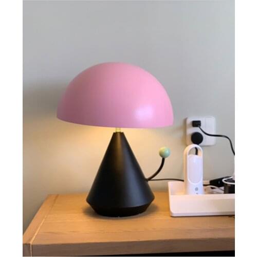Designer table lamp pink table lamp popular decoration table lamp G9 pink and black girls study lamp