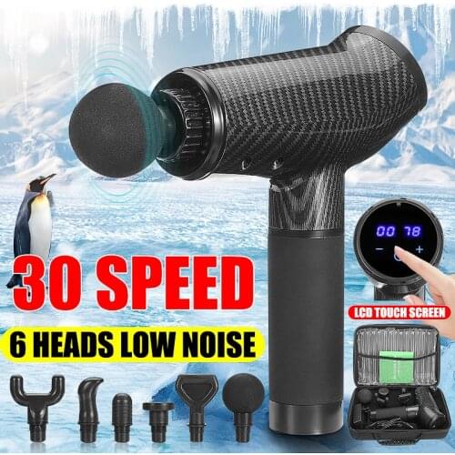 30 Speed Electric Deep Muscle Massager Speed Setting Body Deep Therapy Massage Gun Percussive Vibration Fascia Gun Relaxtion