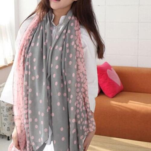 European Japanese Korean autumn and winter female shawl Bali yarn printed cotton super long scarf scarf