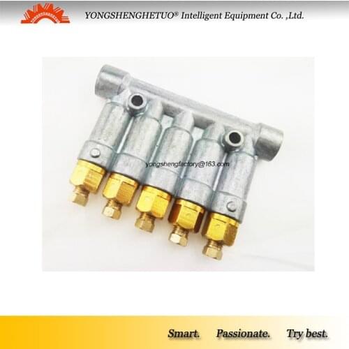 Haitian dedicated OIL distributor Pressurized detective volumetric lubrication separator valve lubricant divider 5 outlet T8624