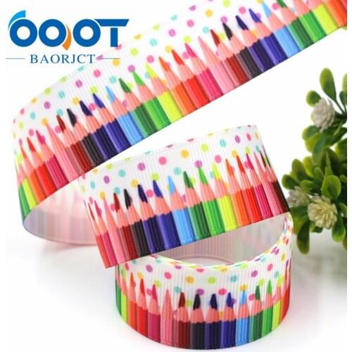 OOOT BAORJCT G-18913-1104,25 mm 10 yards pencils Ribbons Thermal transfer Printed grosgrain,DIY Gift wrapping materials