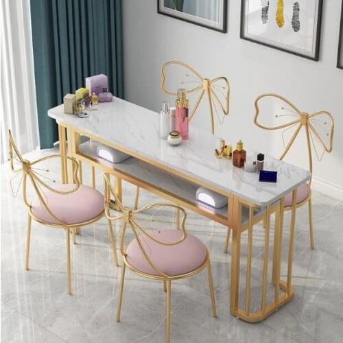 Web celebrity Nordic nail table simple economy single small double nail table new style
