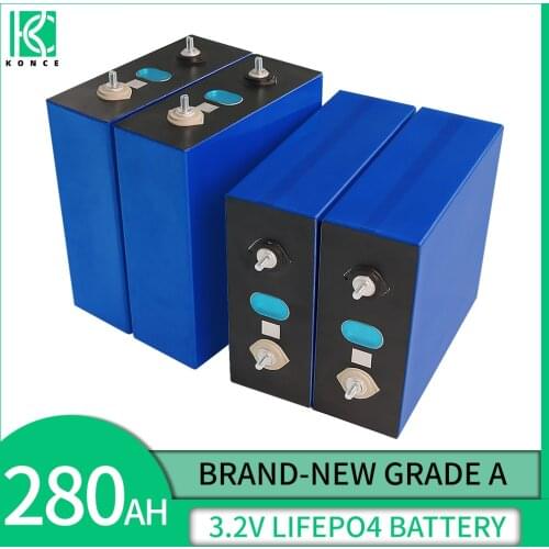 4-32pcs 3.2V 280Ah LiFePO4 Battery Pack Fully Matched Deep Cycle DIY Solar Energy Storage System Cell For PV RV EU Tax Free