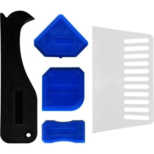 Sewing tool set, beauty sewing tool 5 sets of glass rubber scraper, internal and external corner scraper wall paper scraper set
