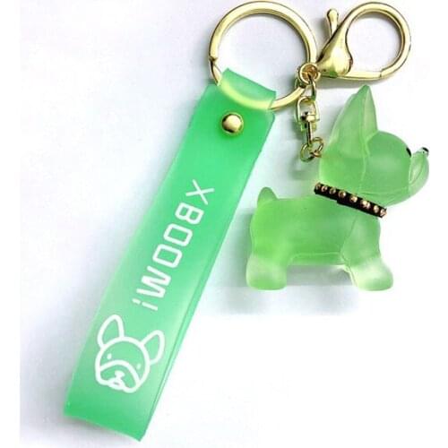 New Cartoon Method Fighting Dog Keychains Cute Doll Key Chain Creative Custom Couple Ins Bag Pendant Car Crystal Key Ring