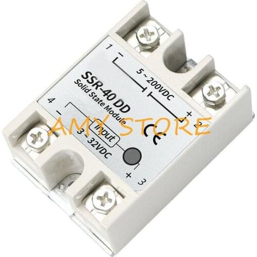Single Phase Solid State RelayDC 3-32V Input DC 5-110V Output SSR-40DD 40A