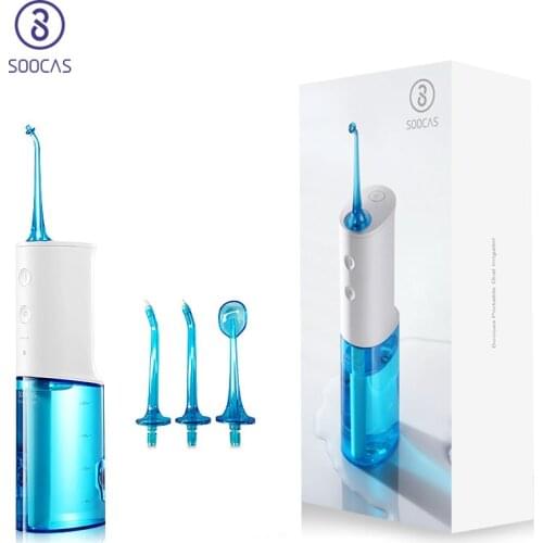 SOOCAS W3 Portable Electric Oral Irrigator Wireless Waterproof USB Charging Water Flosser with 3 Cleaning Mode