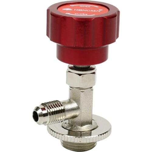 Pressure Relief Valve Refrigerant Can Tap Precision Spool 1/4``Tthread Red
