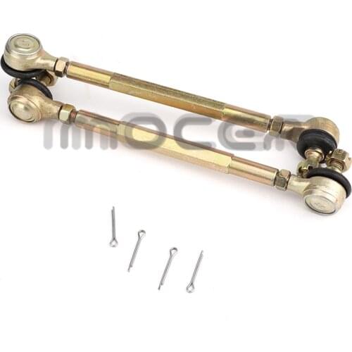 1 Pair 100mm 110mm 120mm 130mm 140mm 150mm 160mm M10 ATV Tie Rods Kits Fit Ball Joint for China Chinese ATV Quad Bike Parts