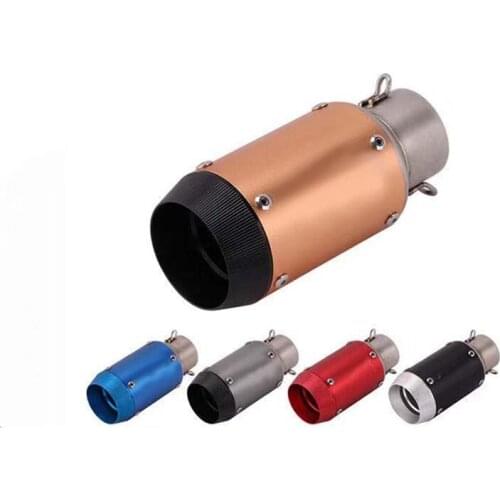 38-51MM Universal Short Exhaust Pipe Tail Tube Vent Pipe Stainless Steel Muffler Slip On For Motorcycle ATV Scooter Dirt Bike