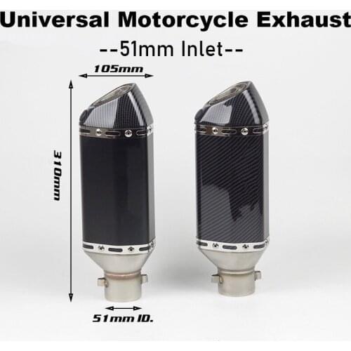 Universal Motocross Exhaust Motorcycle Exhaust Muffler Escape Pipe Slip On For PCX NMAX 155 125 CBR250 CB400 CBR250RR R3 R25