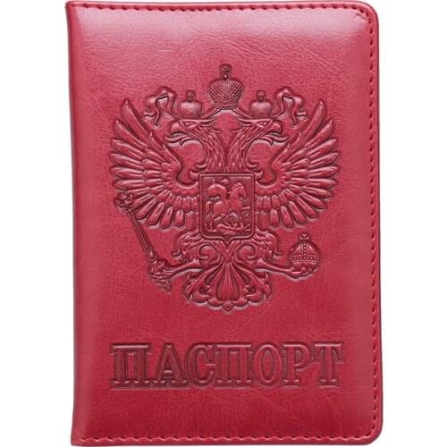 Vintage Passport Holder Women Travel Passport Holder Leather Russia Passport cover case passport case Passport Wallet cardholder