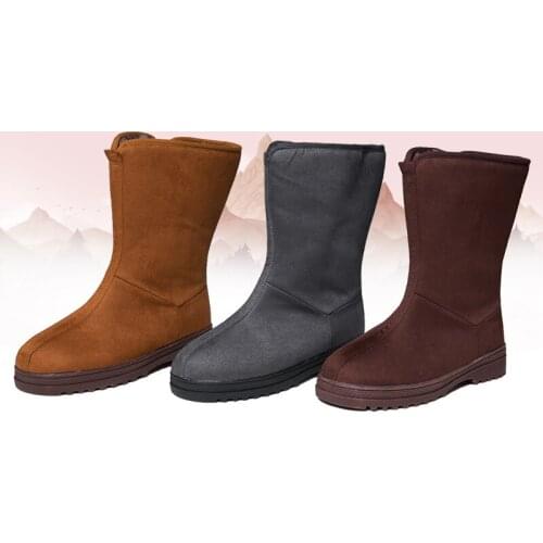 High quality EU35~EU46 winter warm buddhism shaolin monk kung fu shoes lay buddhist meditation zen buddha boots