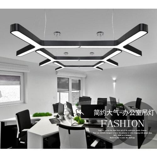 X Office chandelier light office building lighting Shopping malls supermarkets lamp meeting room Corridorlights LED