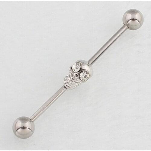 New Fashion Personality Stainless Steel Skull Nightclub Body Piecing Jewelry