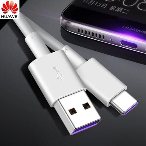 Huawei USB 5A Type C Cable P30 P20 Pro lite Mate20 10 Pro P10 Plus lite USB 3.1 Type-C Original Supercharge Super Charger Cable