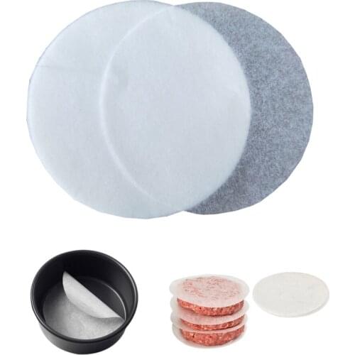 5 Set 2500 Pcs 150mm Burger Patty Paper Oil Absorbing Paper Suitable For Hamburger Press Machine Food Grade Material