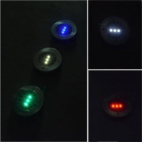 3LED Solar Buried Lawn Light Dual Use Brick Light Garden Decoration Light 5 colors optional