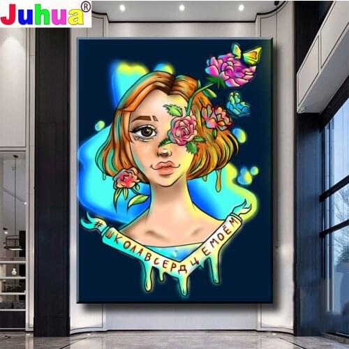 DIY 5D Diamond Painting "Cute Cartoon Rose Fairy" Full Diamond Embroidery Sale Picture Of Rhinestones For Festival Gifts
