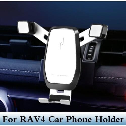 Automotive Interior Styling GPS Car Phone Stand Holder Air Vent Mobile Car Cellphone Holder Mount Stand Clip For RAV4 2020