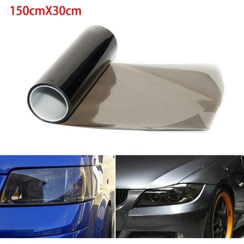 30x150cm Car Light Film Car Matte Black Tint Headlight Taillight Fog Light Vinyl Film Rear Lamp Tinting Film Exterior Accessory