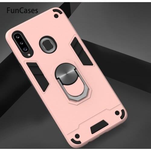 Armor Cases For cover Samsung A20 With Car Holder Shockproof Armor Hard PC Shell Samsung carcaso A20S A10S A30 A40 A30S A10 Casa