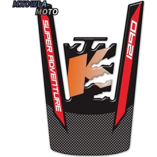 For 1290 390 SUPERDUKE ADVENTURE 3D Tank Pad Fish Bone Protector Decal Decal Raised Tank Wheel Gas Cap Pad Filler