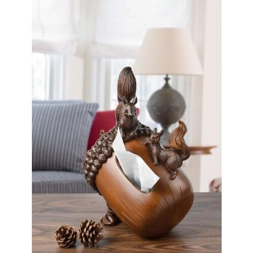 Creative luxury coffee table ornaments home accessories retro art crafts living room decoration new Chinese style furnishings