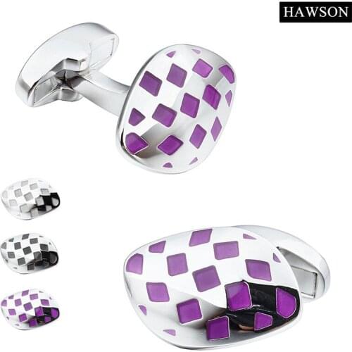 Trendy New Arrival Wedding Cuff links Colorful Enamel Jewelry For Shirt Charm Cuff links