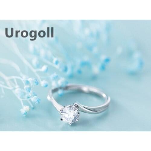 Fashion Women Rings 100% Really 925 Sterling Silver Ring Jewelry Accessories Zircon Rhinestone Ring For Bridal Wedding Party